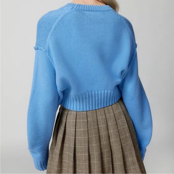 Blue Knit Cropped Sweater by Urban Outfitter’s - Picture 4 of 6